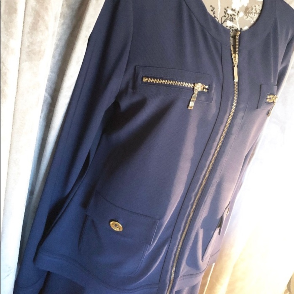 Navy Blue Casual Suit.